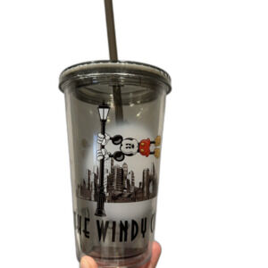 NEW Disney Tumbler The Windy City Chicago Mickey Mouse Minnie Straw Lid Travel